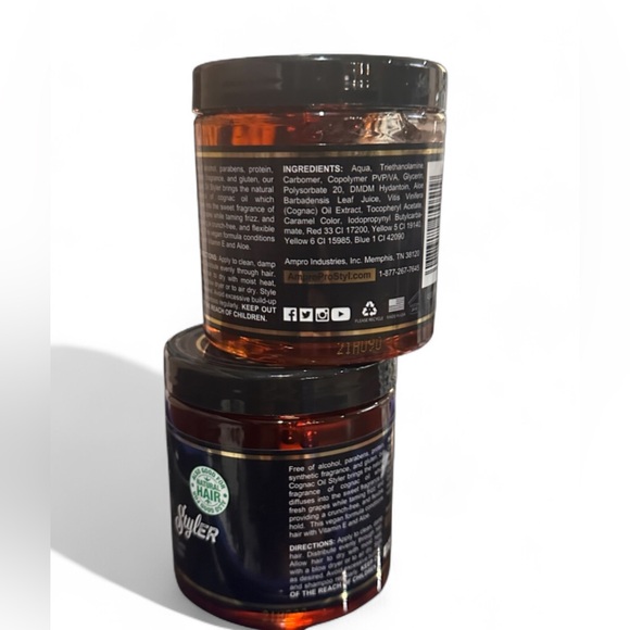 Ampro Pro STYL Cognac Oil Styler Pack of 2  - 9fl. oz. - Picture 3 of 7